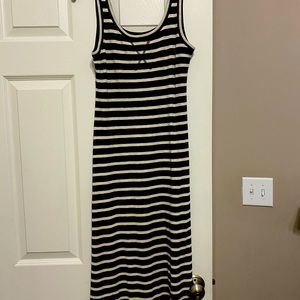 Loft striped maxi dress size XS